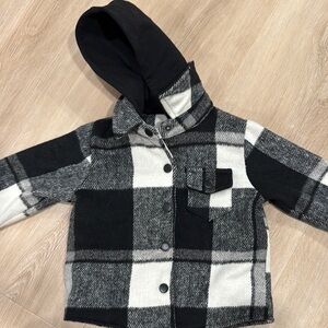Plaid Hooded Jacket